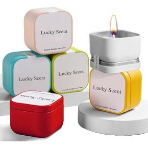Scented Candles Set, Fall Scented Candles Set Soy Candles for Home, 6 Pack Natural Soy Autumn Candle, Fall Gifts for Women Men