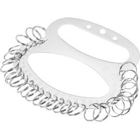 PATIKIL 28 Rings Stainless Steel Key Organizer, Portable Keyring Holder Keychain Storage Management for Home Office Apartment