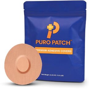 Premium Adhesive Covers - Compatible With Your Dexcom G7 Continuous Glucose Monitoring CGM sensor - 20 Pack, Waterproof & Sweatproof Patches, Lasts 10-14 days, Pre-Cut Medical Tape - Great Protection (Tan)