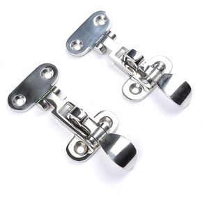 2PCS Boat Lockable Hold Down Clamp Latch Anti-Rattle Marine Hardware Stainless Steel W/Screws