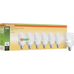 Sylvania CFL 2700K 100W Replacement BulbsYellow, (Pack of 6, Model X28161LV)