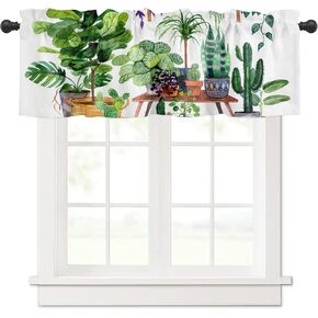 Savannan Window Curtains Valances, Vintage Eiffel Tower Paris France Postcard Butterfly Pink Rose Truck Rod Pocket Cafe Valance Short Curtains for Kitchen, Bedroom, Living Room, 1 Panel, 54x18 Inch