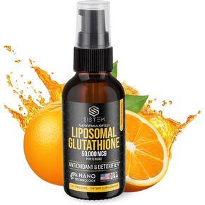 Sistem Liposomal Glutathione, Antioxidants Supplement, Detox Cleanse, Immune Support Supplement, Liposomal Vitamin C, Tropical Citrus Flavor