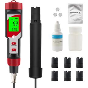 مجموعة اختبار الأكسجين المذاب مع كابل كهربائي بطول 3.6 قدم، ومقياس رقمي مع ATC، وأجهزة قياس الأكسجين المذاب وملحقات للمياه، وتربية الأحياء المائية، وبركة الأسماك، ونطاق تخمير البيرة: 0.0-40.0 ملجم/لتر in Kuwait