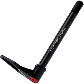 12mm Quick Release Thru Axles for Bike Forks and Rear Shock, Aluminum Alloy Hubs Adapter Axle with Adjustable Revolve Handle,Thread Pitch: 1.5 mm；Length: 120mm / 123mm / 165mm / 171mm / 175mm
