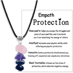 MKISHINE Healing Card,Healing Gemstone, Healing Crystal Bead, Emotional Support Gemstone, Empath Protection, Best Friends Daughter Mom
