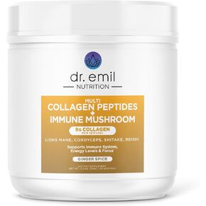 DR. EMIL NUTRITION Collagen Peptides Powder Plus Gut Health Supplement - Collagen Powder for Women with Colostrum & Probiotics for Gut Support & Immunity - Collagen Supplements for Hair, Skin & Nails