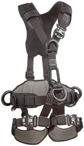 3M DBI-SALA ExoFit NEX 1113370 سرج الوصول/الإنقاذ بحبل أسود لكامل الجسم، 5 حلقات AlumD، حزام مع وسادة/حلقات جانبية على شكل حرف D، أشرطة للساق QC للقفل، صغير، أزرق/رمادي in Saudi Arabia