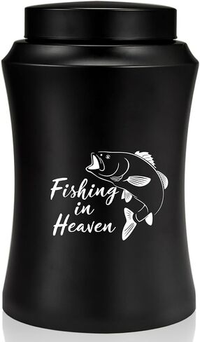 Large Urns for Adult Ashes Fishing in Heaven Cremation Urns for Ashes Fishing Memorial Urn Cremate Funeral Urn Large Keepsake Urn up to 220 lbs in Saudi Arabia