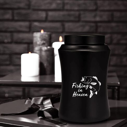 Large Urns for Adult Ashes Fishing in Heaven Cremation Urns for Ashes Fishing Memorial Urn Cremate Funeral Urn Large Keepsake Urn up to 220 lbs in Saudi Arabia