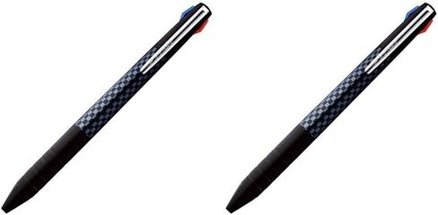 قلم حبر جاف Uni Jetstream Slim Compact، 3 ألوان (أسود، أحمر، أزرق) 0.5 مم، جسم أسود (SXE3JSS05.24) in Kuwait