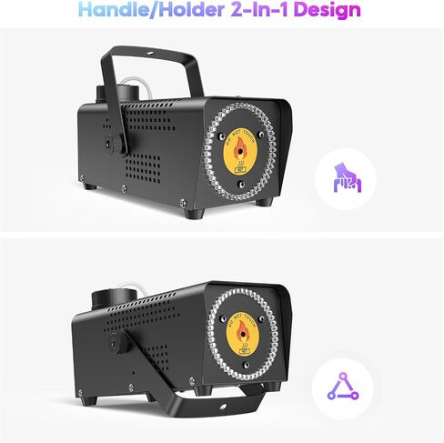 Fansteck Fog Machine, Smoke Machine with 72 LED Lights Effect, 500W and 2000CFM Fog with Wireless Remote Control, Perfect for Indoor Outdoor Wedding, Halloween, Party and Stage Effect in Saudi Arabia