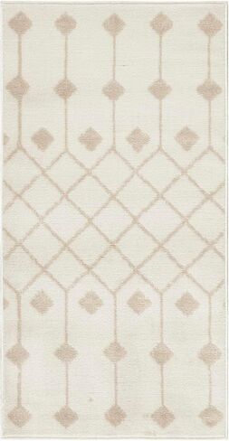 Nourison Grafix Farmhouse بيج عاجي مساحة 2 × 4 بوصة - سجادة، سهلة التنظيف، لا تساقط، غرفة النوم، غرفة المعيشة، غرفة الطعام، المطبخ (2x4) in Kuwait