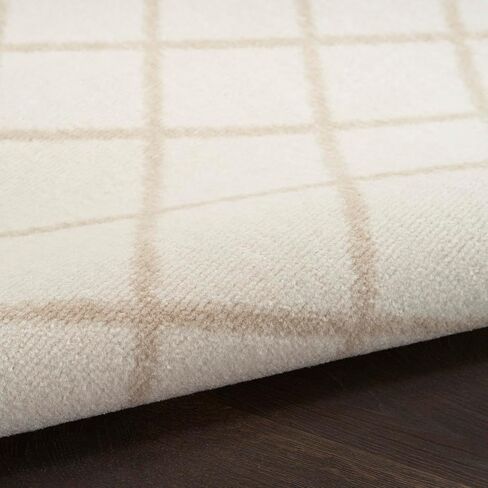 Nourison Grafix Farmhouse بيج عاجي مساحة 2 × 4 بوصة - سجادة، سهلة التنظيف، لا تساقط، غرفة النوم، غرفة المعيشة، غرفة الطعام، المطبخ (2x4) in Kuwait