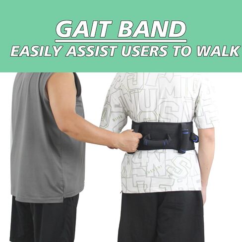 Gait Belts Transfer Belts for Seniors, Gate Belt for Elderly with 7 Handles, Walking Belt for Elderly Physical Therapy with Quick Release Buckle, Standing Aids & Supports in Saudi Arabia