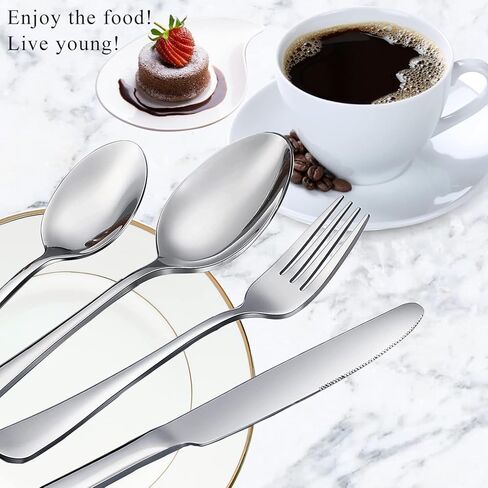 16 Pcs Dinner Forks, Top Food Grade Stainless Steel Forks Silverware Set, 8 Inch Flatware Forks, Table Forks Use for Home Kitchen Restaurant, Mirror Polished & Dishwasher Safe in Saudi Arabia