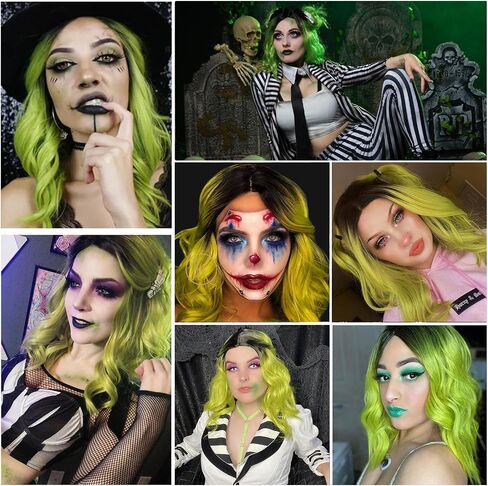 شعر مستعار G&T برتقالي أحمر مجعد للسيدة روبر زي Landlady Annie شعر مستعار قصير مجعد برتقالي محمر شعر مستعار صناعي مقاوم للحرارة شعر مستعار نسائي لحفلات الهالوين in Kuwait