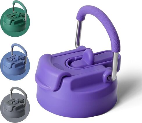 BOTTLE BOTTLE Straw Lid Replacement Cap for Hydro X 16 OZ, 24 OZ, 32 OZ, 40 OZ Water Bottle with Pill Box Portable Carrying Handle Lid in Saudi Arabia