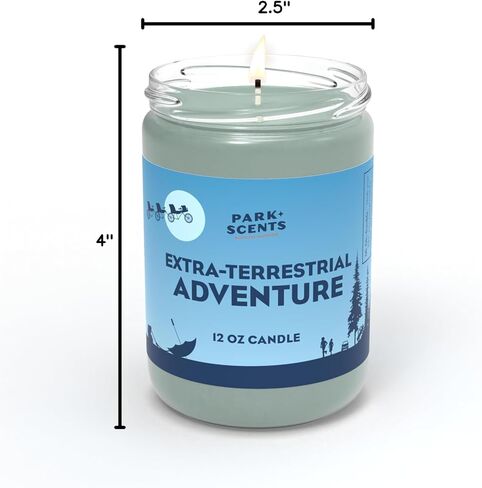 Park Scents ET Extra-Terrestrial Adventure Candle Soy, Handmade in The USA Accurate Smell Like The Scent of The Forest Queue at E.T. Ride Universal Studios Orlando E.T. Merchandise (8 oz. Tin) in Saudi Arabia