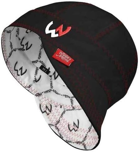 Welder Nation 8 Panel Welding Cap, 100% Cotton, Duck Canvas Exterior, Protective, Durable Men’s Hats with No Unicorn Peak for Welding, Heavy-Duty Jobs - Premium, Comfortable Welder Hat - 10 oz, 7 5/8 in Saudi Arabia