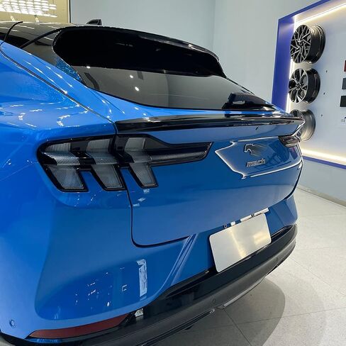 BestEvMod Compatible with Mustang Mach E Rear Spoiler OEM Style Trunk Spoiler Wing, Compatible with 2021 2022 2023 Mustang mach e Exterior Accessories(Carbon Fiber) in Saudi Arabia