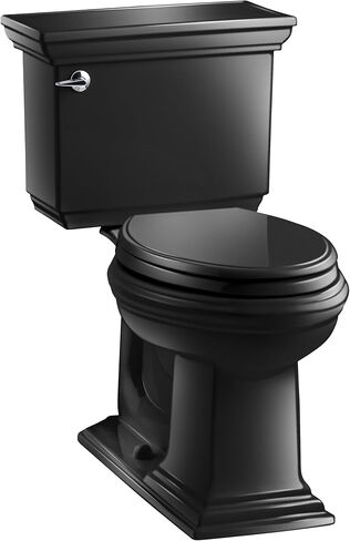 KOHLER K-3817-96 Memoirs Stately Comfort Height Two-Piece Elongated 1.28 GPF Toilet with AquaPiston Flush Technology and Left-Hand Trip Lever, Biscuit in Saudi Arabia