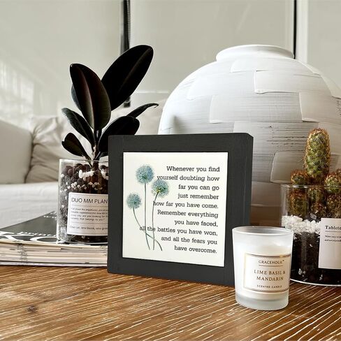Inspirational Quote Wood Plaque Sign, Be Brave Sign, Whenever You Find Yourself... Box Wood Plaques Desk Décor, Motivational Box Wood Sign, Graduation Decor Gift, Inspirational Quotes Gift in Saudi Arabia