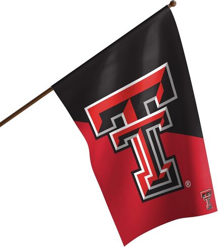 FOCO NCAA Texas Tech Red Raiders للجنسين مزدوج الجوانب 40 بوصة × 28 بوصة شعار الفريق علم عمودي، عمودي 40 بوصة × 28 بوصة، مقاس واحد in Saudi Arabia
