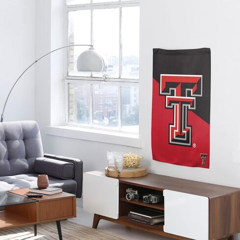 FOCO NCAA Texas Tech Red Raiders للجنسين مزدوج الجوانب 40 بوصة × 28 بوصة شعار الفريق علم عمودي، عمودي 40 بوصة × 28 بوصة، مقاس واحد in Saudi Arabia