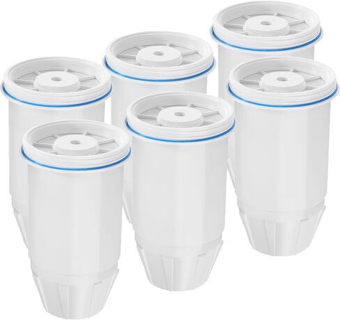 ZR-001 Replacement Water Filters for Pitchers and Dispensers Fit for ZR-001 ZR-017 ZR-004 ZD-013 ZS-008, 6 Stage Filtration System for Remove Lead, Chlorine, Fluoride, PFOA/PFOS,TDS -Pack of 12 in Saudi Arabia