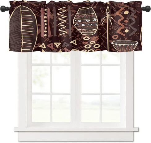 Savannan Window Curtains Valances, Vintage Eiffel Tower Paris France Postcard Butterfly Pink Rose Truck Rod Pocket Cafe Valance Short Curtains for Kitchen, Bedroom, Living Room, 1 Panel, 54x18 Inch in Saudi Arabia