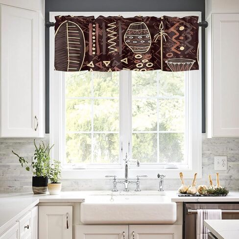 Savannan Window Curtains Valances, Vintage Eiffel Tower Paris France Postcard Butterfly Pink Rose Truck Rod Pocket Cafe Valance Short Curtains for Kitchen, Bedroom, Living Room, 1 Panel, 54x18 Inch in Saudi Arabia