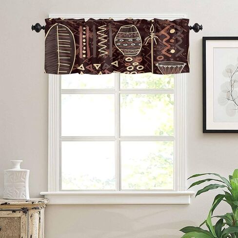 Savannan Window Curtains Valances, Vintage Eiffel Tower Paris France Postcard Butterfly Pink Rose Truck Rod Pocket Cafe Valance Short Curtains for Kitchen, Bedroom, Living Room, 1 Panel, 54x18 Inch in Saudi Arabia