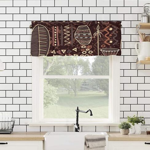 Savannan Window Curtains Valances, Vintage Eiffel Tower Paris France Postcard Butterfly Pink Rose Truck Rod Pocket Cafe Valance Short Curtains for Kitchen, Bedroom, Living Room, 1 Panel, 54x18 Inch in Saudi Arabia