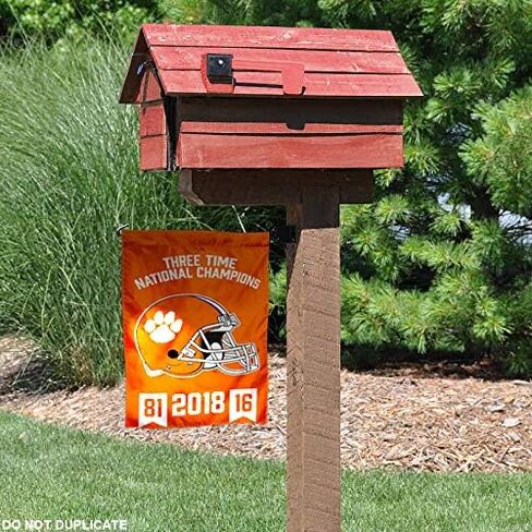 College Flags & Banners Co. Clemson Tigers 3 Time National Champions Garden Flag in Saudi Arabia