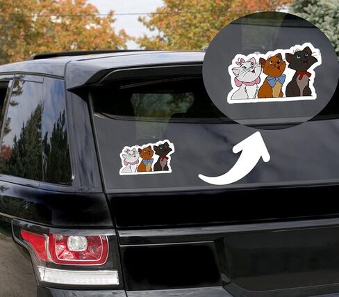 Aristocats Sticker Sticker,Vinyl Bumper Sticker for Windows, Trucks, Cars, Laptops, Macbooks Premium Quality Vinyl Sticker in Saudi Arabia