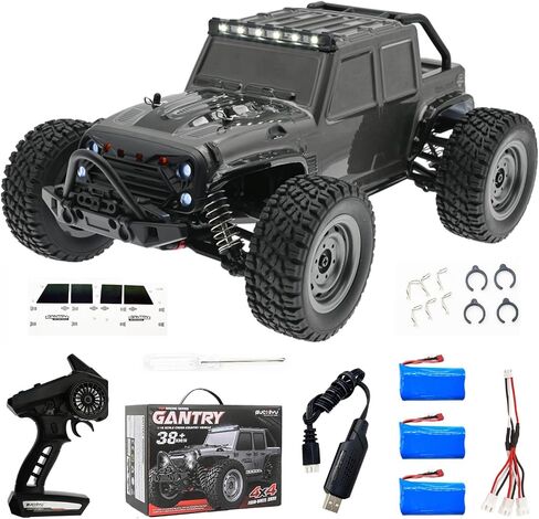 SCY16103 Pro Brushless RC Car 1/16 RC Truck with High Speed Max 70km/h 4 Channels Remote Control Truck 4WD RC Cars for Adults with 3pcs Upgraded 1500mah Battery (Red) in Saudi Arabia