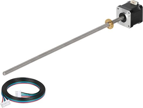 42x40 Nema 17 Stepper Motor Integrated 3.94in/100mm T8 Lead Screw 2000steps/rev High Torque 0.4Nm/56.64oz.in Bipolar 1.7A 2 Phase 4 Lead for 3D Printer CNC, 1.66x1.66x1.58inch in Saudi Arabia