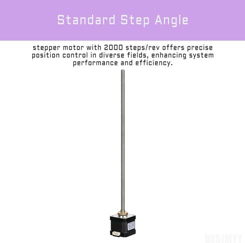 42x40 Nema 17 Stepper Motor Integrated 3.94in/100mm T8 Lead Screw 2000steps/rev High Torque 0.4Nm/56.64oz.in Bipolar 1.7A 2 Phase 4 Lead for 3D Printer CNC, 1.66x1.66x1.58inch in Saudi Arabia