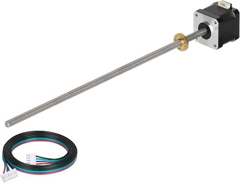 42x40 Nema 17 Stepper Motor Integrated 3.94in/100mm T8 Lead Screw 2000steps/rev High Torque 0.4Nm/56.64oz.in Bipolar 1.7A 2 Phase 4 Lead for 3D Printer CNC, 1.66x1.66x1.58inch in Saudi Arabia