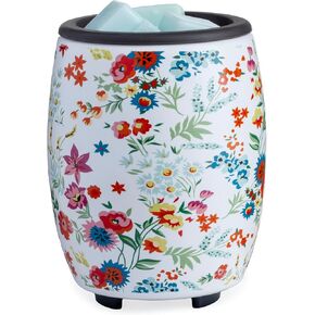 CANDLE WARMERS ETC Flip Dish Wildflowers Wax Warmer