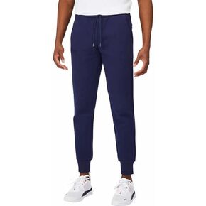 PUMA Men's Fleece Jogger Sweatpants (X-Large, Navy Blue)
