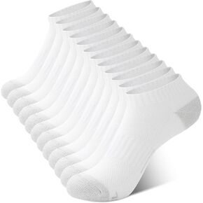 BAMBOO COOL Women's Ankle Socks Athletic Cushioned Moisture Wicking For Ladies, Running Socks Arch Support Breathable, 6 Pack