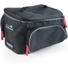 Lumintrail Bike Rear Rack Trunk Bag 34L - Expandable Pannier Bags for Bicycles - Waterproof Rain Cover Included