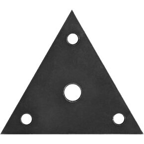 8 قطع من ألواح الصلب شديدة التحمل مقاس 3-1/2 بوصة × 3-1/2 بوصة × 3-1/2 بوصة، ملحومة على لوحة قاعدة مجمعة مثلثة لدعم المفاصل الهيكلية (4 قياسات من الفولاذ) in Kuwait