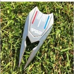 Multifunctional Golf Divot Repair Tool with Strong Magnetic Golf Ball Marker & Hat Clip, Metal Golf Ball Cleaner with Thin Tips, universal, silvia