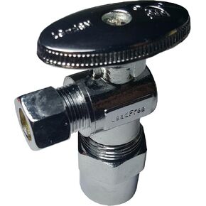 10 Pieces XFITTING 3/8" OD Compression x 1/2" CPVC Angle Valve, Brass