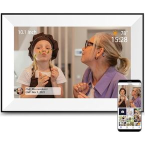 Digital Picture Frame,10.1Inch WiFi Digital Photo Frame Electronic Picture Frame with 32GB 1280x800 IPS Touch Screen,Auto-Rotate,Easy to use Load from Phone Share Pohto/Video is Best Gifts for Anyone