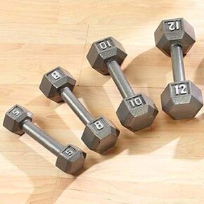 Sammons Preston 77925 Standard Hex Dumbbells, 5 lb