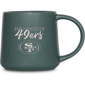 Rico Industries NFL Football San Francisco 49ers Sage 16oz Ceramic Taper Mug